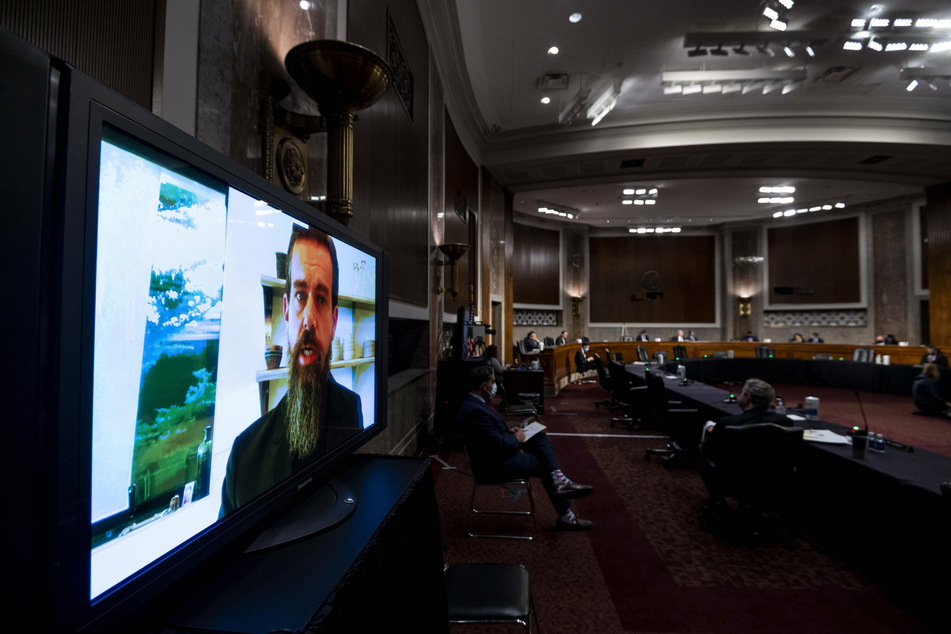 Jack Dorsey testified remotely during the US Senate Judiciary Committee hearing on Breaking the News: Censorship, Suppression, and the 2020 Election.