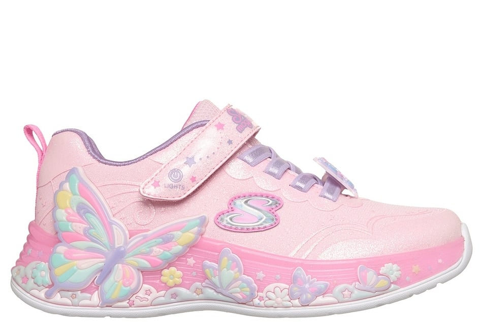 Skechers S-Lights®: Butterfly Bliss Light-Up Kids Shoes