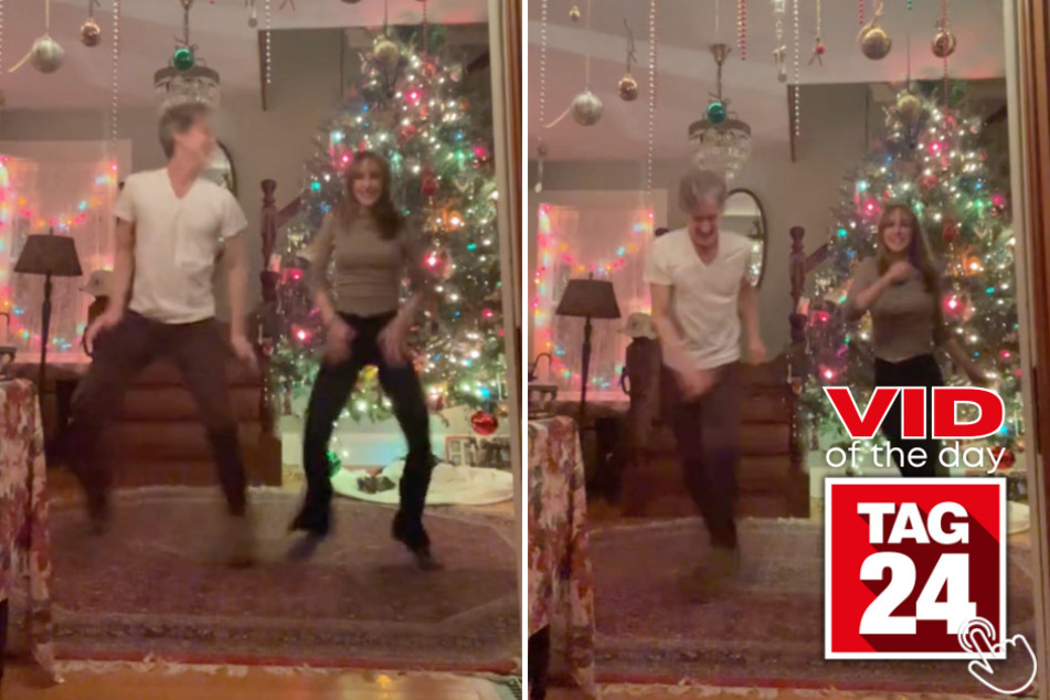 Today's Viral Video of the Day features a dad and daughter who could easily appear on Dancing With the Stars!
