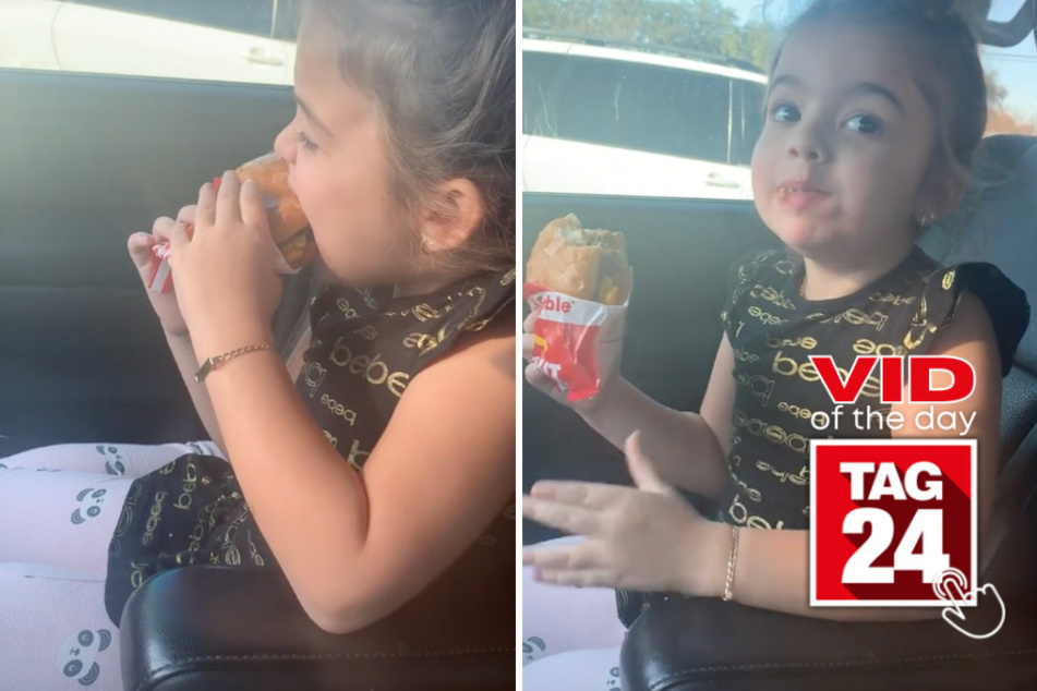 Viral Video of the Day for November 17, 2023: Hilarious girl on TikTok can't get enough of her In-And-Out burger!