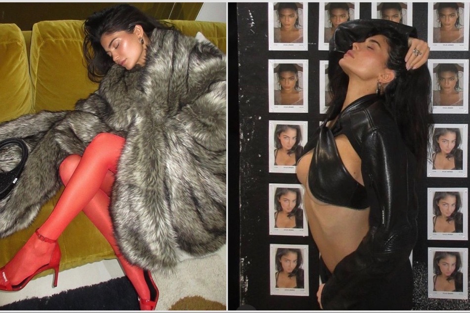 Kylie Jenner is her own biggest fan during Paris Fashion Week