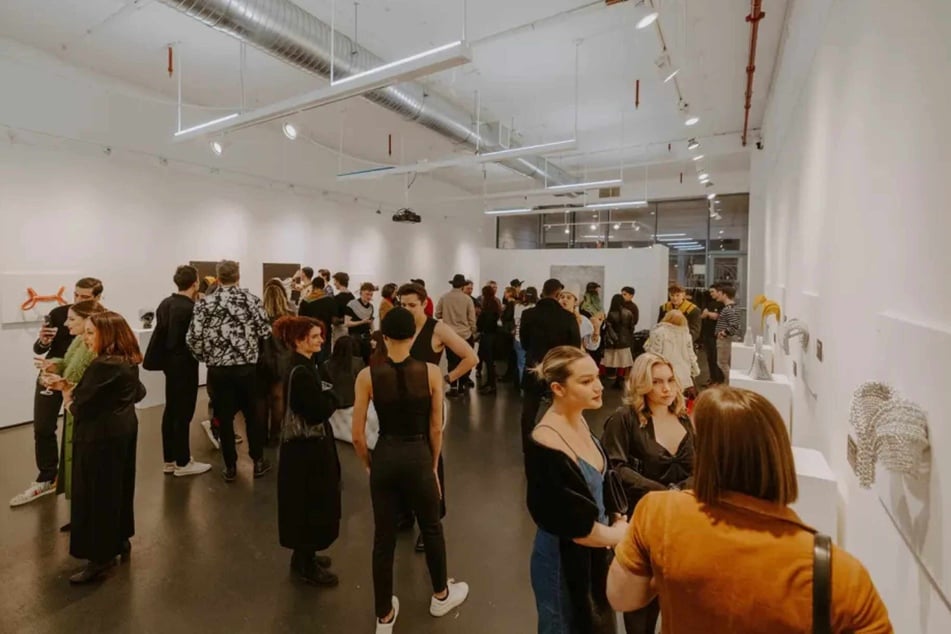 Free Maison's launch event at One Art Space gallery in Tribeca, New York City.