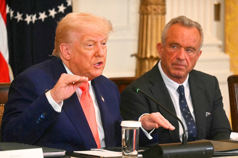 During a press conference with Health and Human Services (HHS) Secretary Robert  F. Kennedy  Jr. (r.) on Thursday, President Donald Trump (l.) said he believes the rise of autism in the US is "artificially induced."