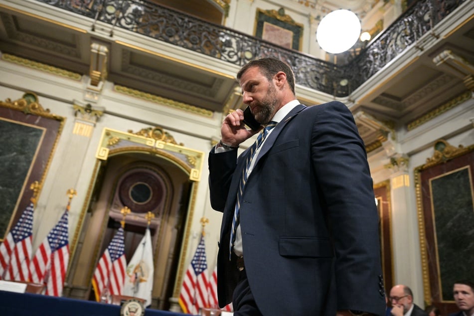 A Canadian man is suing Homeland Security Markwayne Mullin (pictured) over what he says is an attempt to target him for criticizing President Trump on social media.