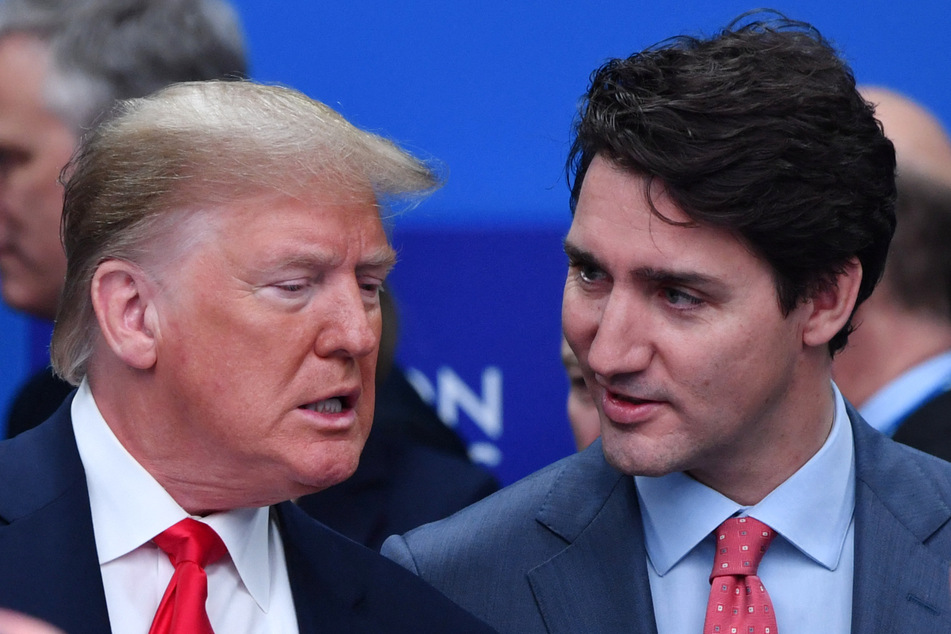 President-elect Donald Trump (l.) pictured with Canada's Prime Minister Justin Trudeau during the plenary session of the NATO summit on December 4, 2019.