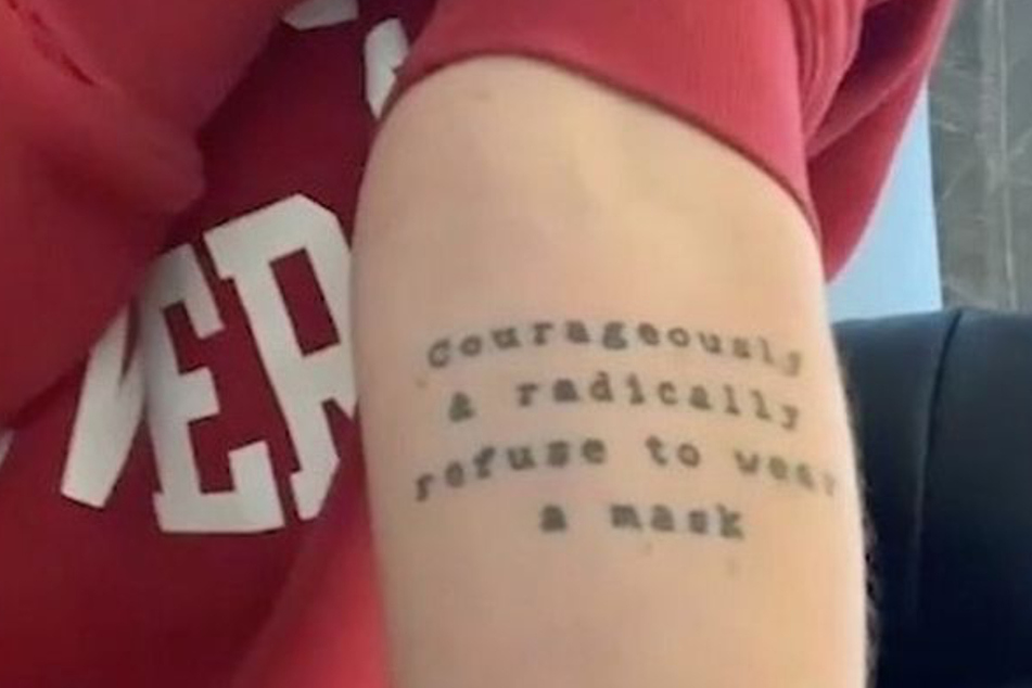 Thanks to the coronavirus pandemic Leah's tattoo is a lot less cool.