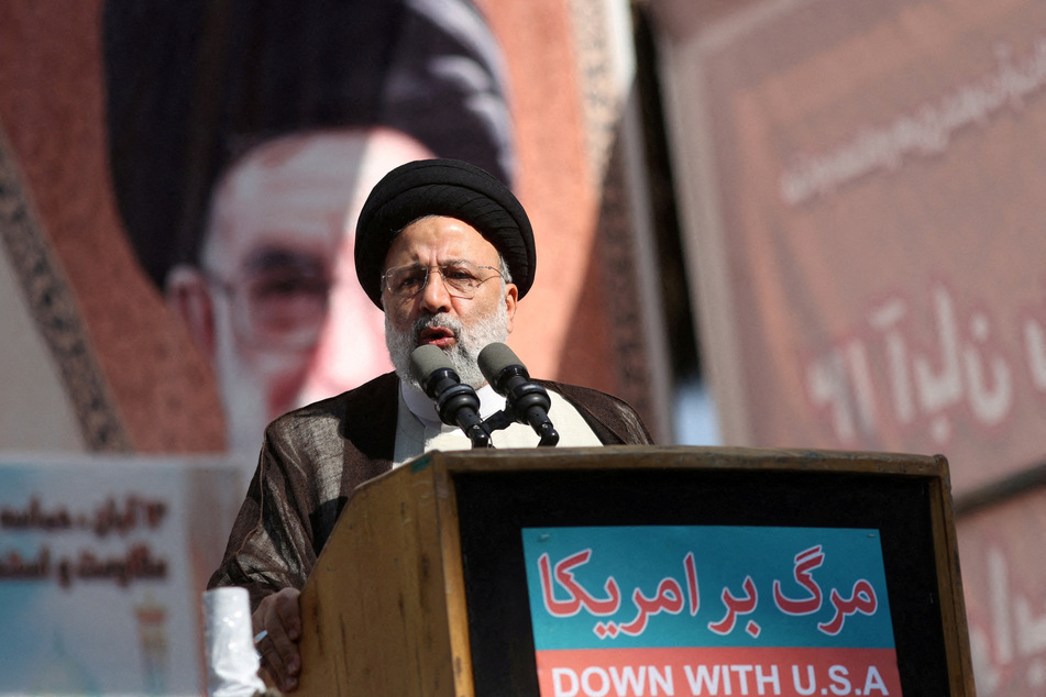President Ebrahim Raisi speaks during the 43rd anniversary of the US expulsion from Iran, on November 4, 2022.