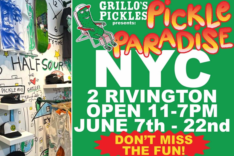 New York City pickle lovers rejoice! Grillo's Pickle Paradise pop-up is a salty wonderland