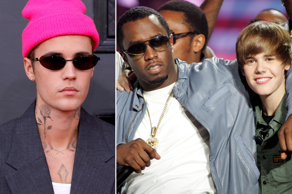 Justin Bieber has broken his silence on the trial of Sean "Diddy" Combs (c.), as well as rumors that the pop star was one of the disgraced mogul's alleged victims.
