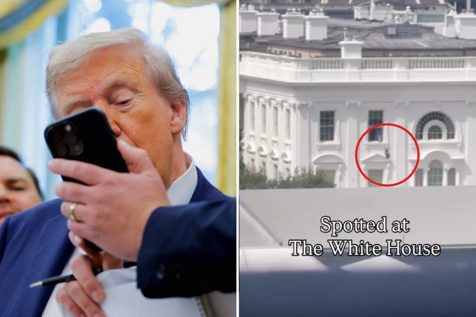 President Donald Trump refused to admit a video of a black bag being tossed out of a White House window was real – despite his own press office confirming its veracity.