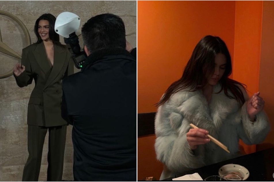 Kendall Jenner suits up in style for glitzy Beverly Hills event