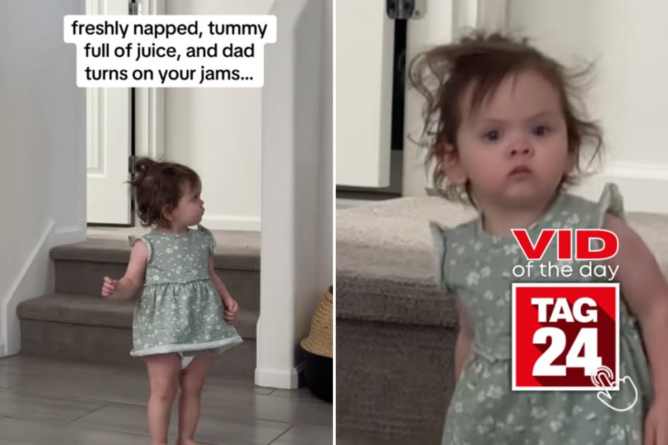 Viral Video of the Day for June 29, 2025: Toddler stops everything to jam to favorite song