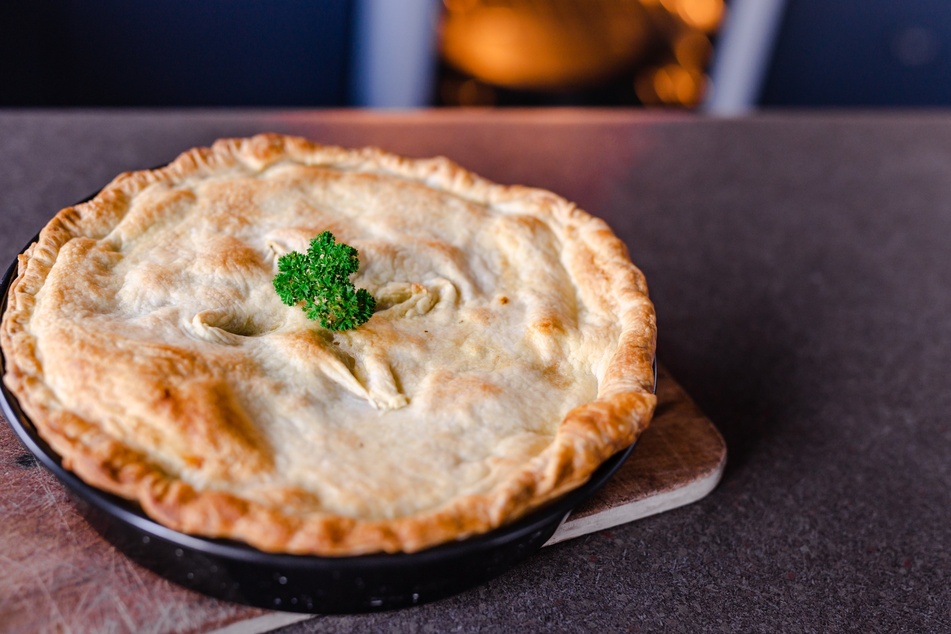 A beautiful savory pie is sure to wow your vegetarian guests.