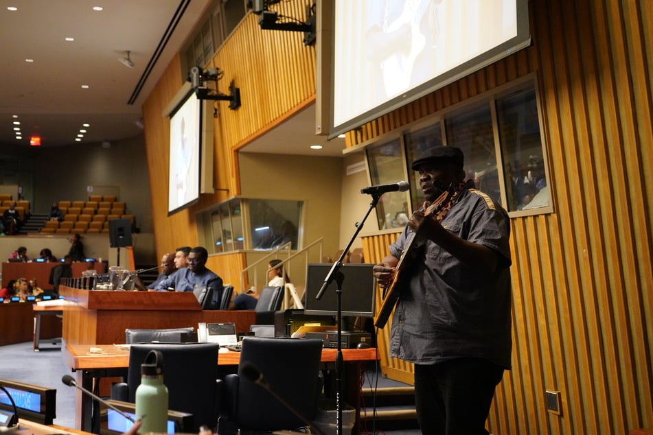 A Haitian singing performance closes out the fourth session of the UN Permanent Forum on People of African Descent.
