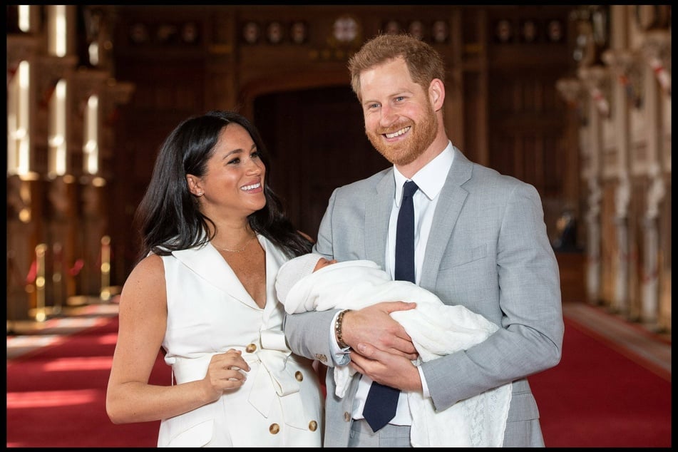 Meghan and Harry immediately following son Archie's birth in 2019.