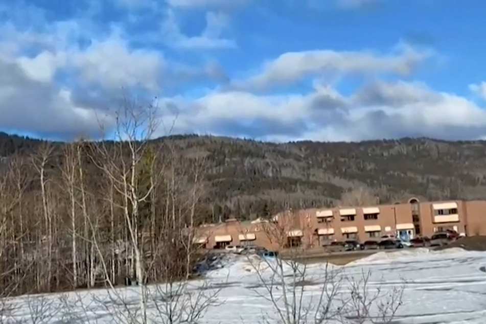 A screengrab from a video shows the middle school and high school building where a mass shooting took place in Tumbler Ridge, British Columbia, on February 10, 2026.