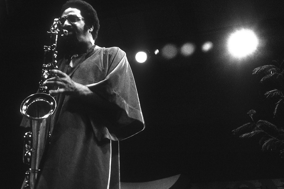 Sonny Rollins plays the tenor saxophone at the 1972 Monterey Jazz Festival.
