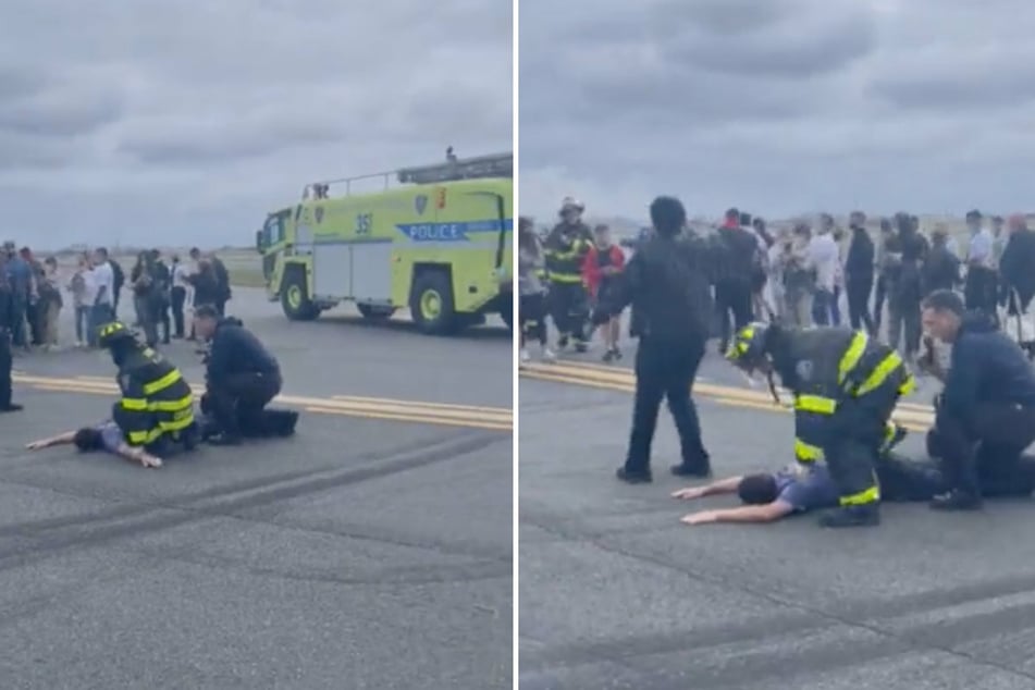 Emergency landing at LaGuardia Airport caused by "suspicious and erratic" passenger