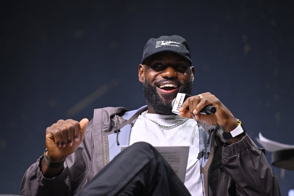 LeBron James speaks onstage during the "Mind the Game" panel at Fanatics Fest NYC 2026 at Jacob Javits Center on Thursday in New York City.