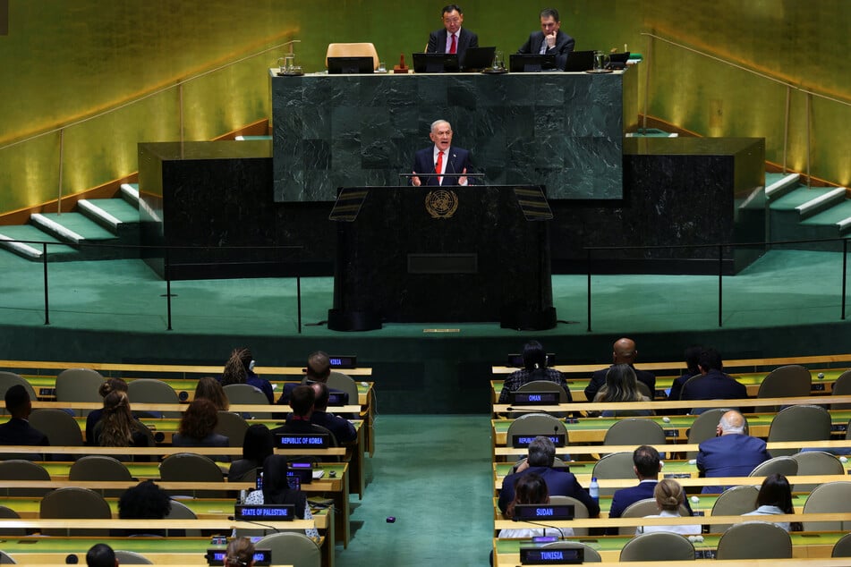 Israeli Prime Minister Benjamin Netanyahu addresses the 81st UN General Assembly. During the speech, Netanyahu took aim at both allies and enemies alike.