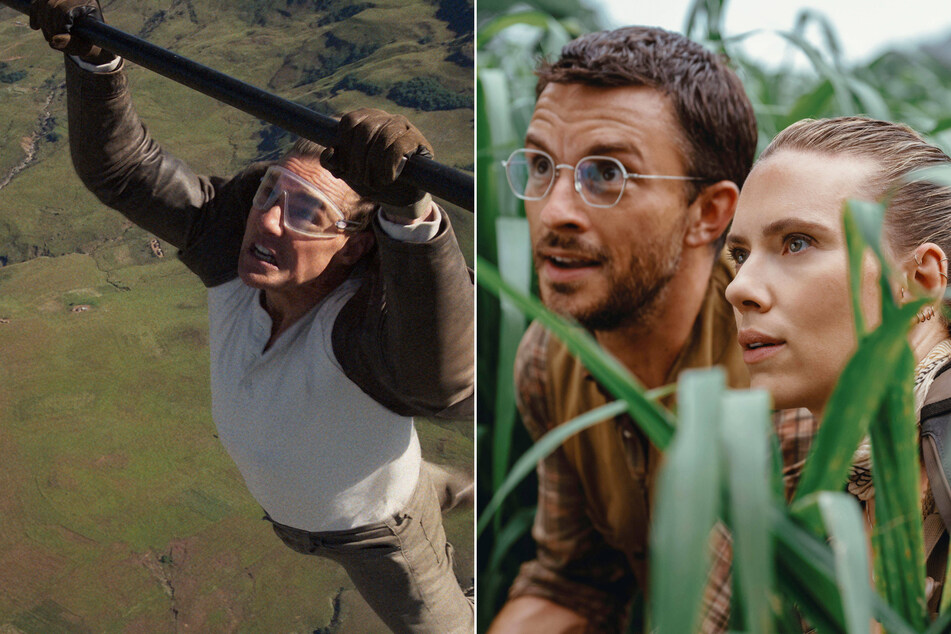 The latest Mission Impossible (l.) and Jurassic Park franchise entries hope to make waves in 2025.