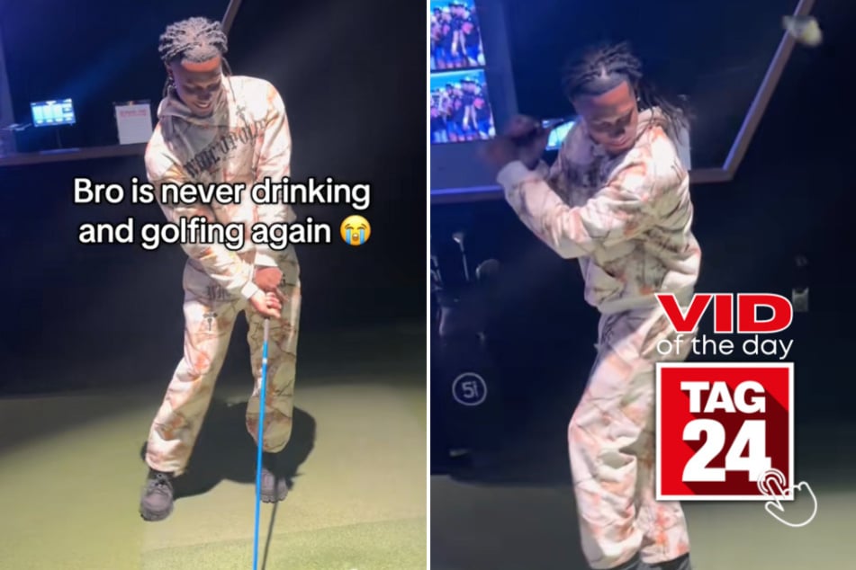Viral Video of the Day for April 10, 2025: Golfer's drunken 360 fall becomes internet gold