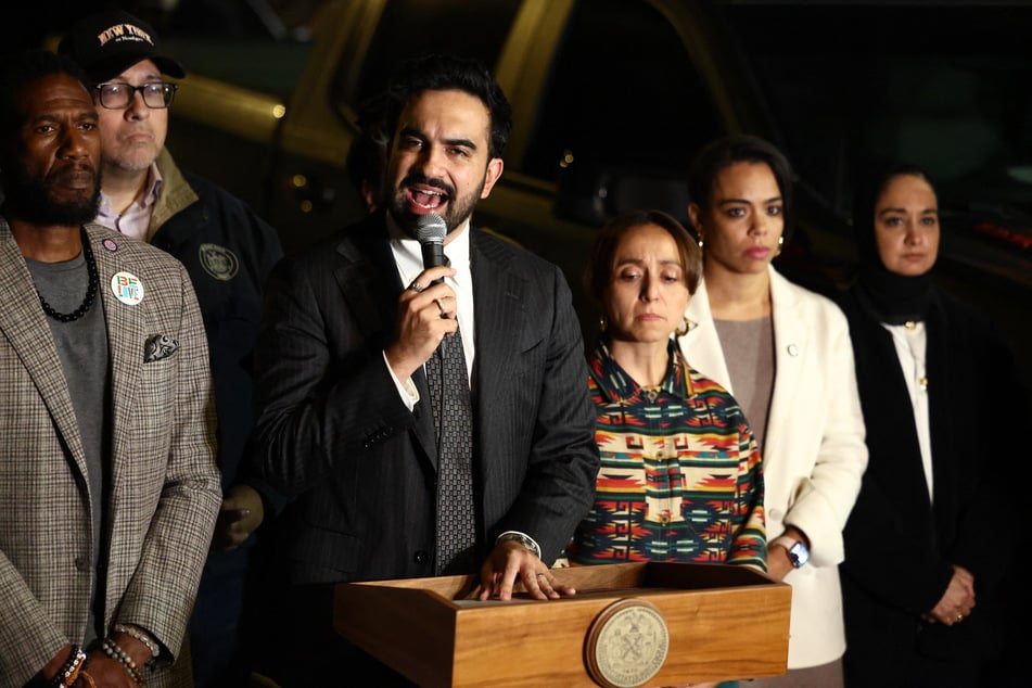 New York City mayor Zohran Mamdani giving a press update after an ICE shooting in the Bronx. Mamdani says he wants ICE out of New York City.