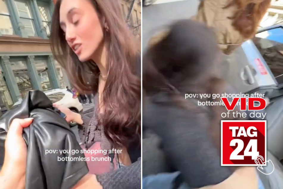 Viral Video of the Day for June 13, 2024: Girl wipes out after bottomless brunch in NYC!