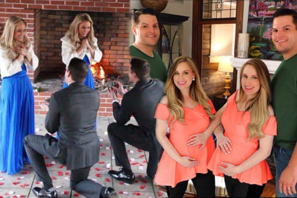 Twin couples take identical act to the next level with synchronized pregnancies!