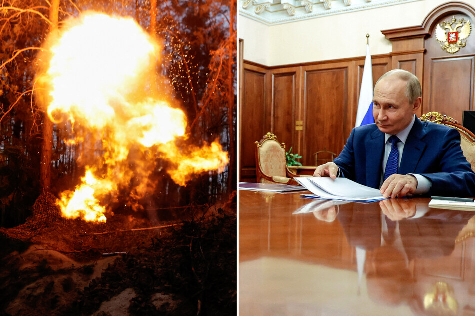 Russian President Vladimir Putin announced the creation of a "buffer zone" along his country's border with Ukraine.