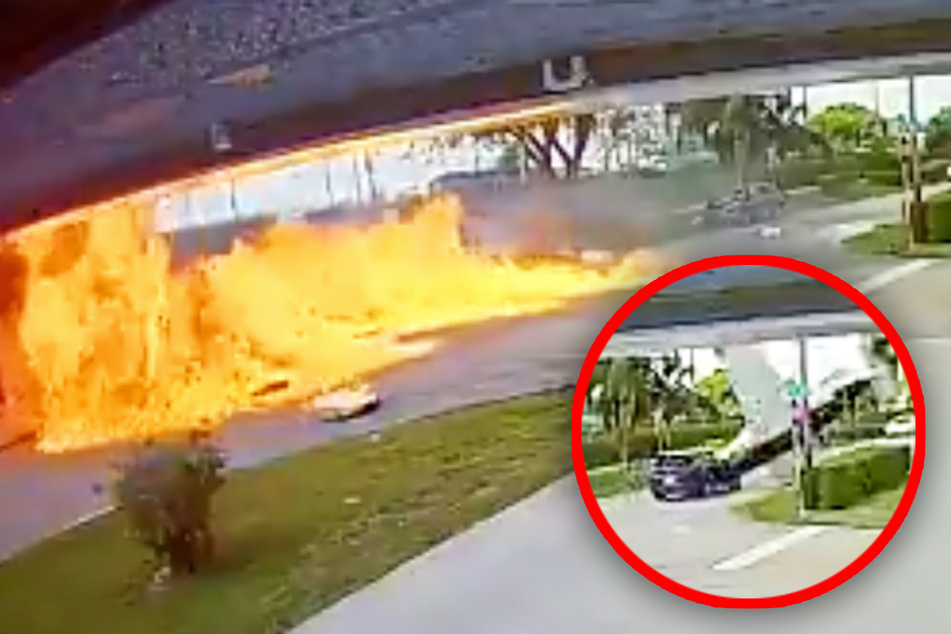 Video shows moment of fatal tragedy as plane crashes into SUV
