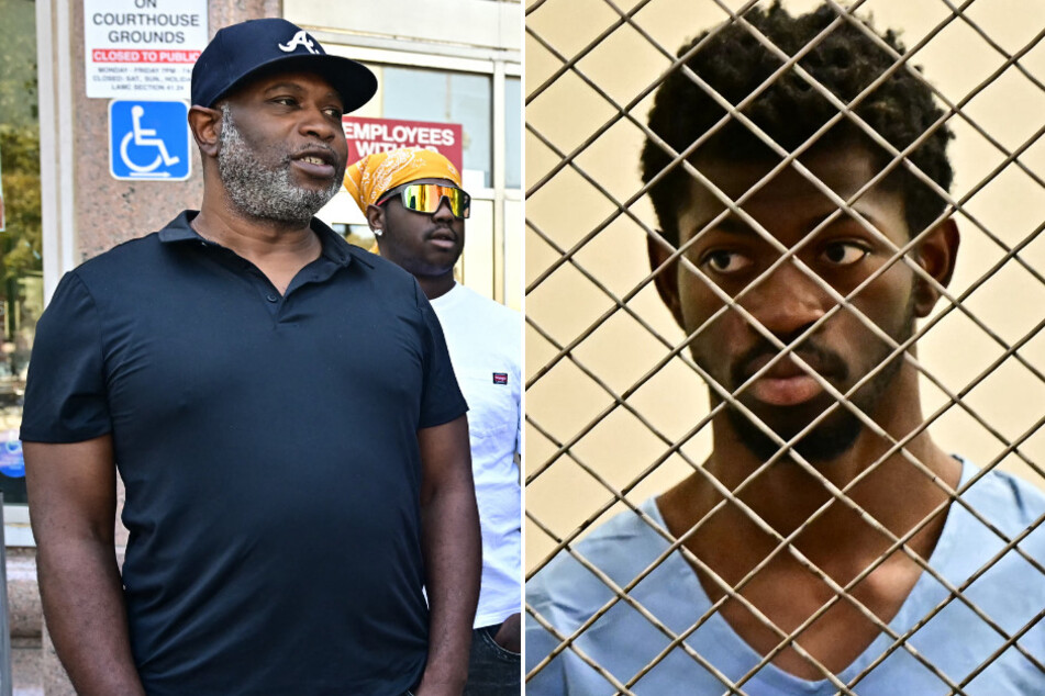 Lil Nas X's (r.) father Robert Stafford shared emotional details about his son's arrest and breakdown.