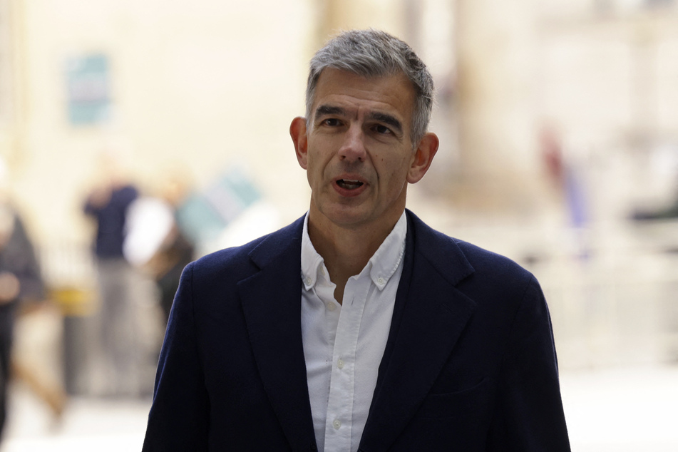 New BBC director general Matt Brittin arrives at Broadcasting House in central London on Monday to begin the first day in his new role.