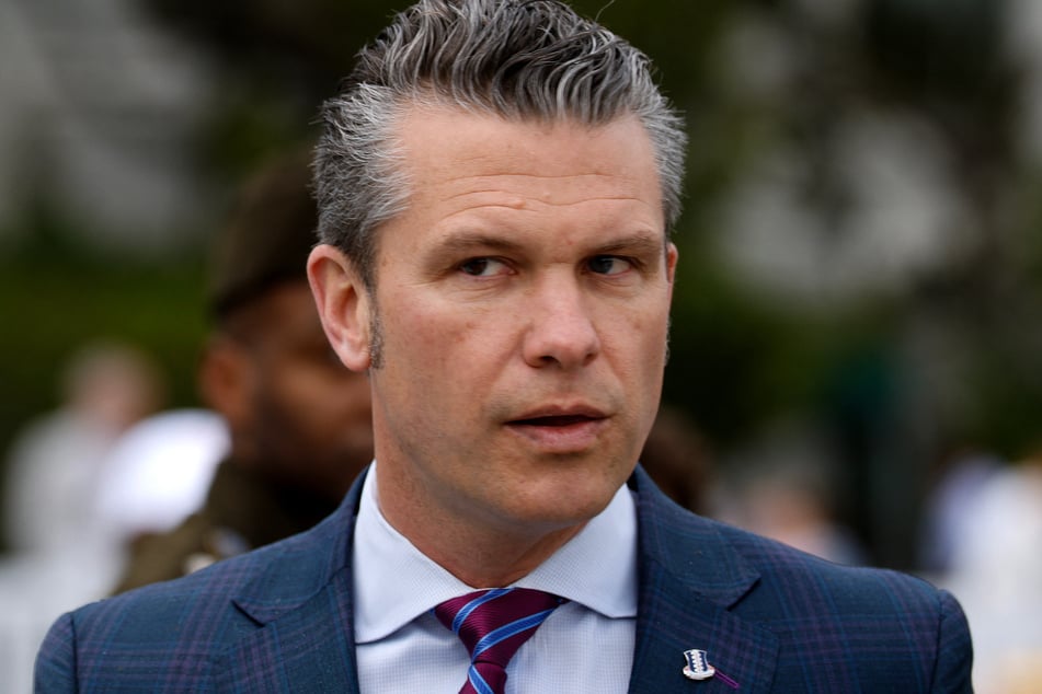 Pete Hegseth was asked about the latest security scandal as he attended Monday's White House Easter Egg Roll.