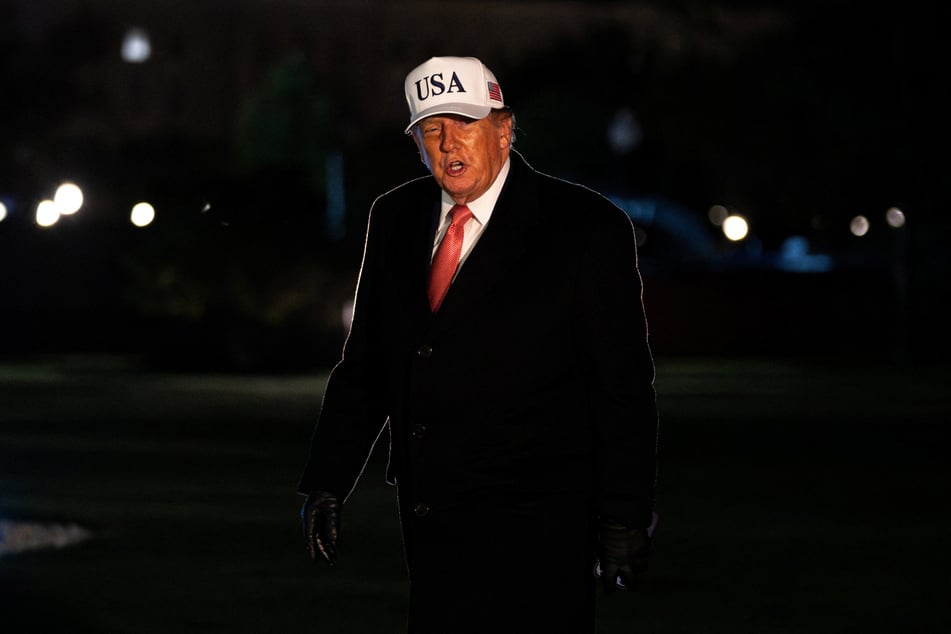 President Donald Trump speaks to members of the media on the South Lawn of the White House on October 20, 2026. He has urged the construction of new data centers and urged payouts to residents to make them more "popular."