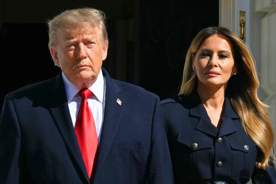 President Donald Trump (r.) and First Lady Melania Trump at the White House on September 25. During a recent speech, Trump revealed that his wife dislikes the way he attacks the transgender community.