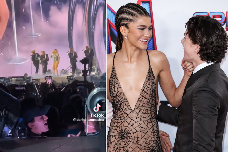 Zendaya and Tom Holland serenade each other at Renaissance World Tour