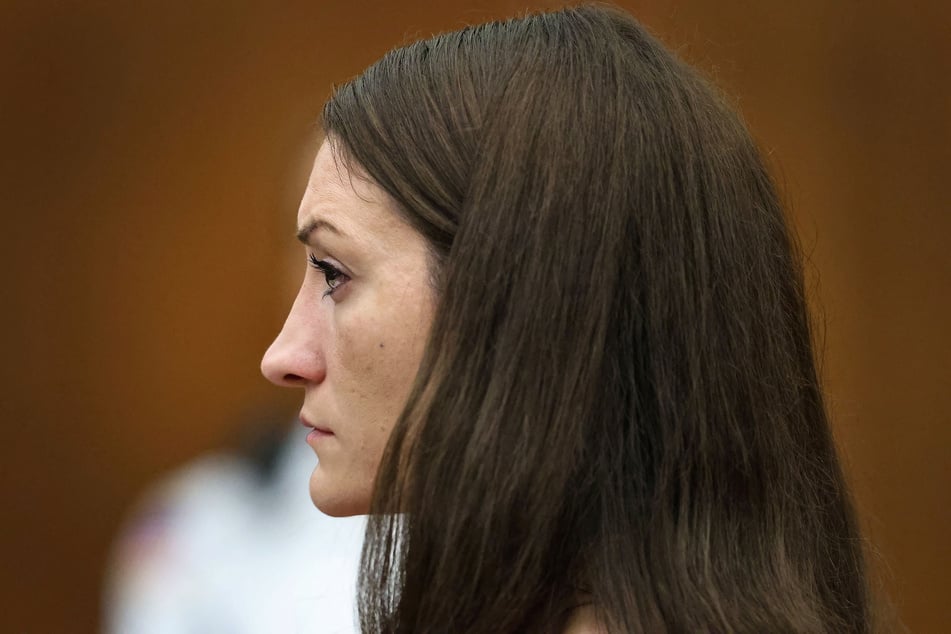Lindsay Clancy appears in court during her murder trial.