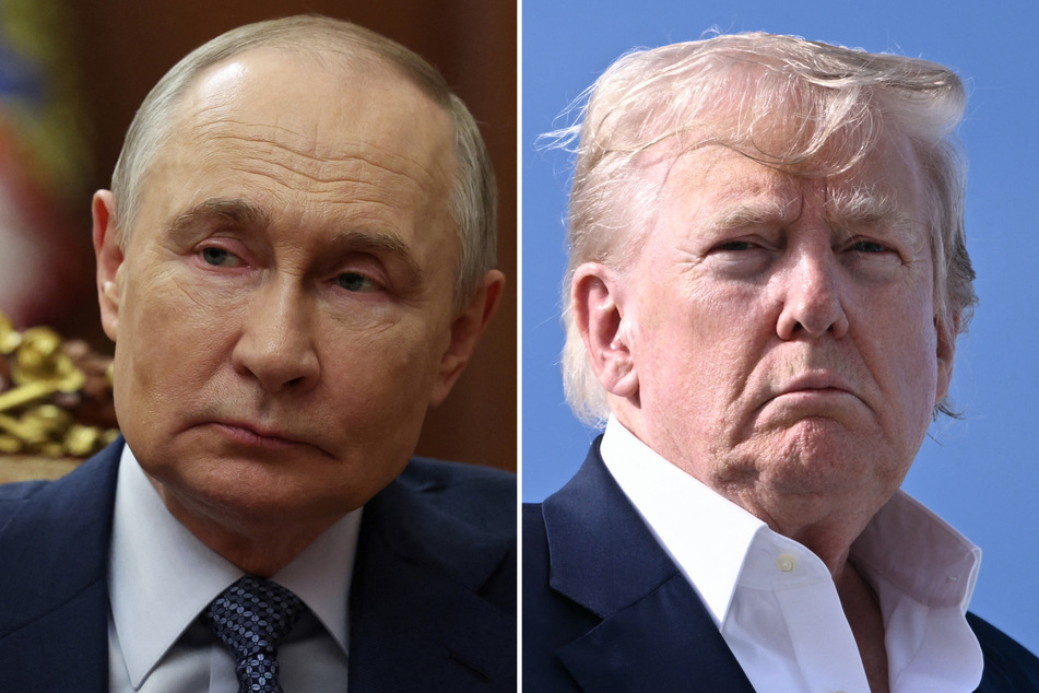 Donald Trump (r.) confirmed on Tuesday that he has given Russia 10 days to end its war on Ukraine or face new sanctions from the US.