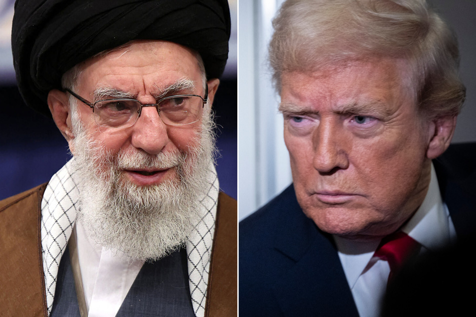 Iran's supreme leader Ayatollah Ali Khamenei (l.) has declared the Trump administration is "not worthy" of contact or cooperation with the Isalmic republic.