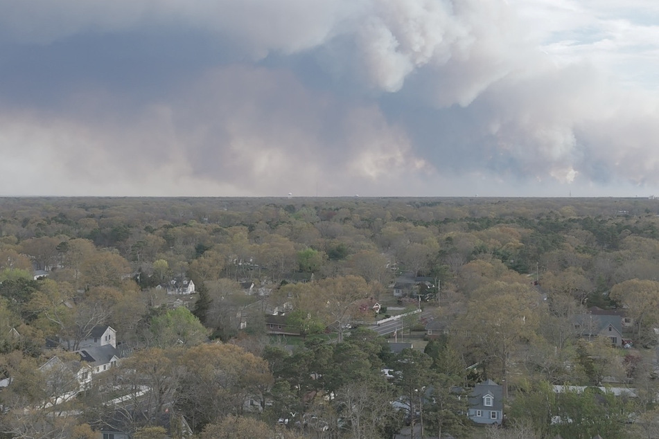 Jones Road Wildfire: Thousands in New Jersey forced to evacuate raging blaze