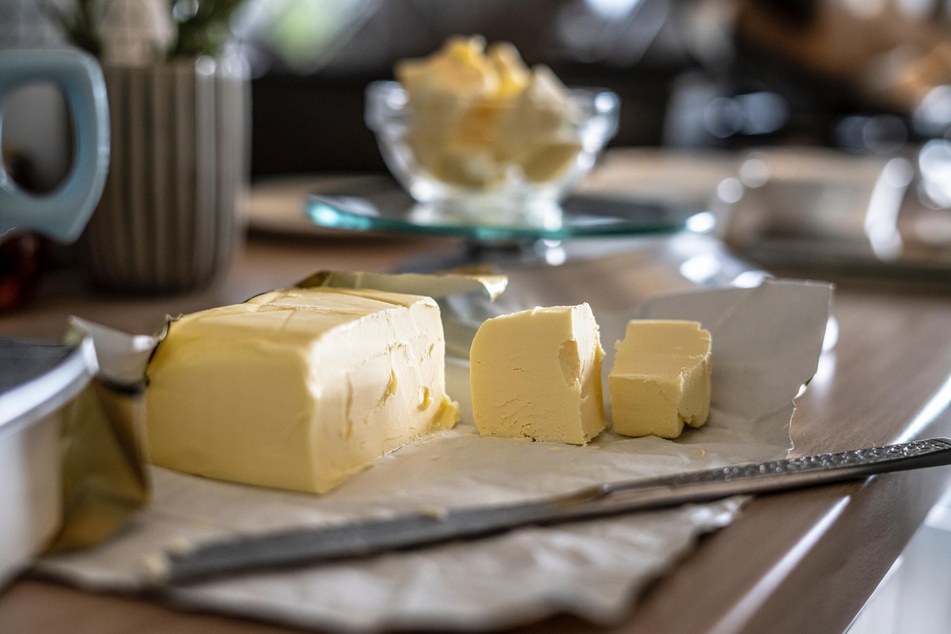 Using quality salted butter will bring out the flavor of those beautiful tomatoes.