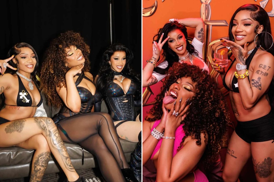 Cardi B gushes about her "relatable" rap besties Megan Thee Stallion and GloRilla