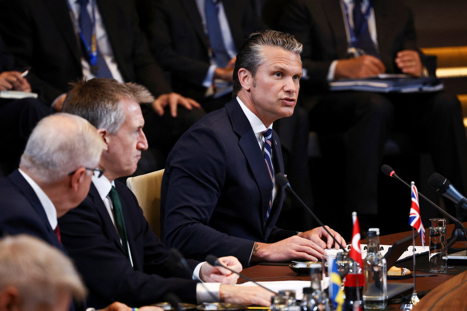 US Defense Secretary Pete Hegseth attends a meeting of the North Atlantic Council during the NATO Defense Ministers' meeting at the alliance's headquarters in Brussels, Belgium, on June 18, 2026.