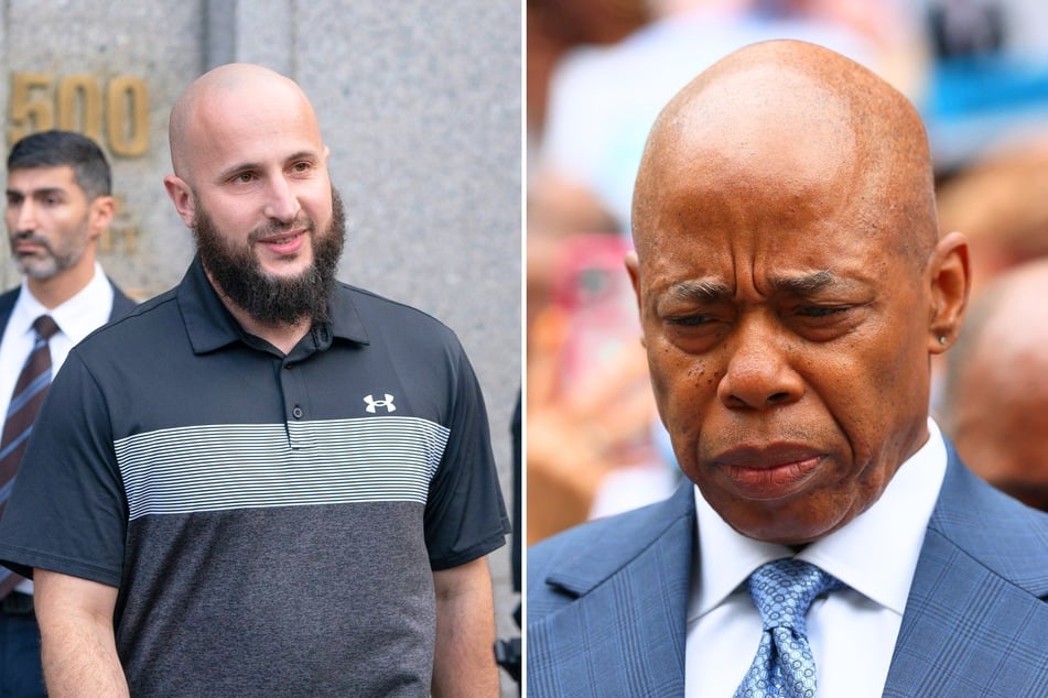 A former aide of New York City Mayor Eric Adams (r.) recently pled guilty to soliciting straw donations in a case related to corruption charges against Adams.
