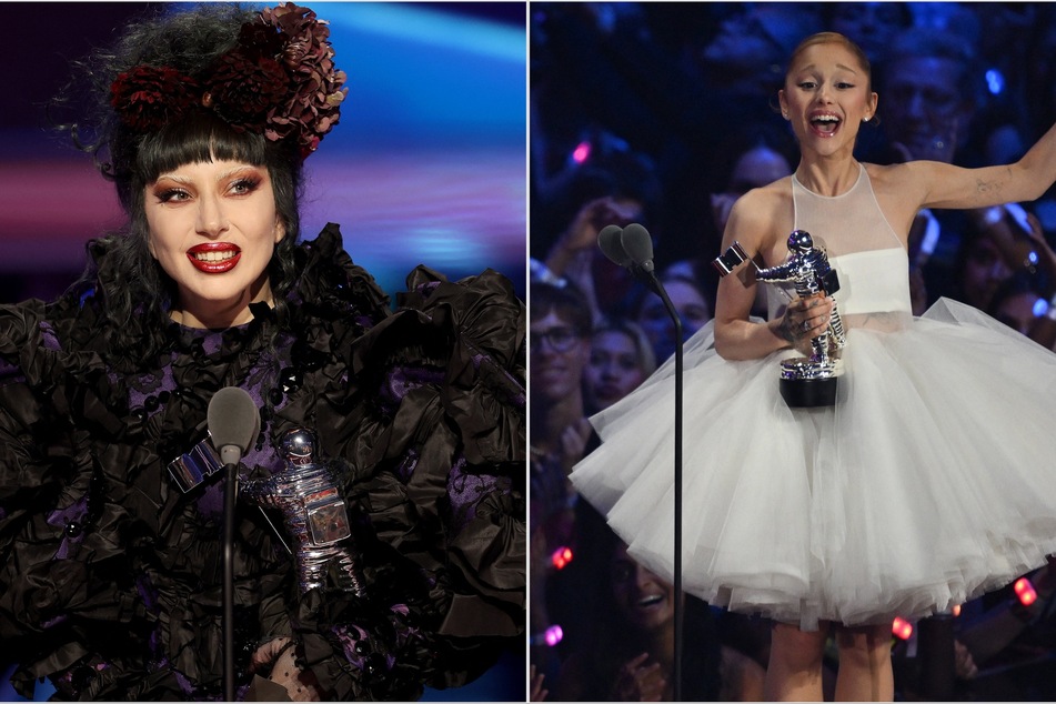 Lady Gaga (l.) thanked her "little monsters" after winning Artist of the Year, while Ariana Grande teased her upcoming tour at this year's MTV Video Music Awards.