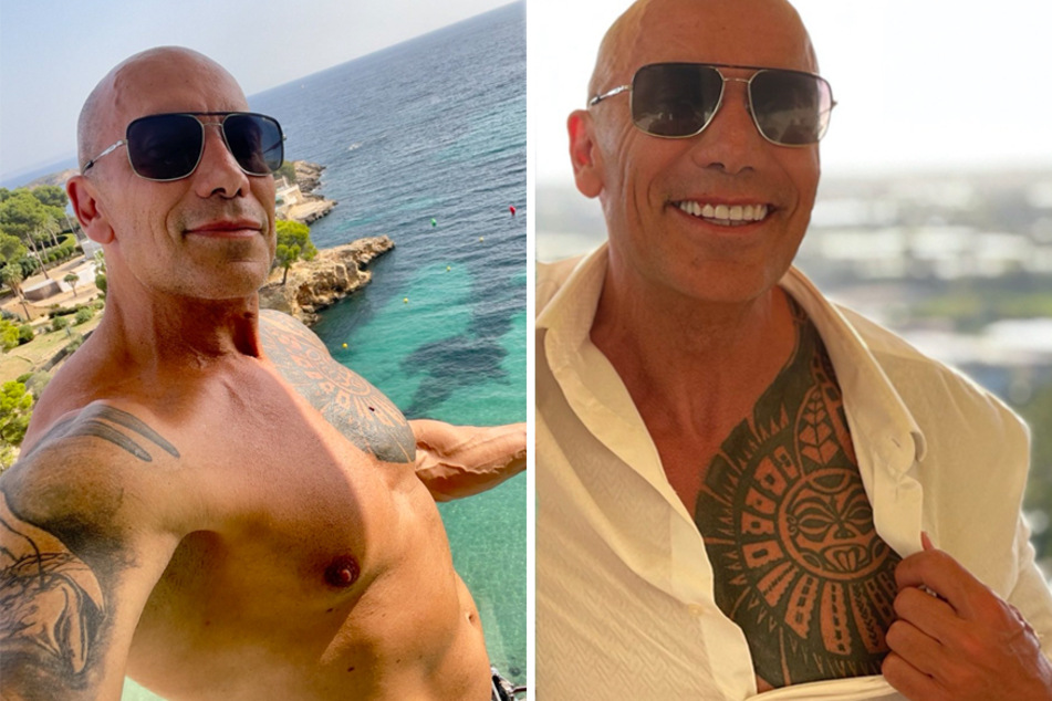 Personal trainer gets 50 highly specific tattoos to match The Rock
