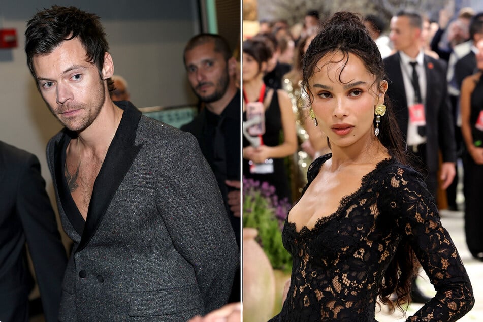 British singer Harry Styles (l.) and actor Zoë Kravitz are currently stirring up the rumor mill.