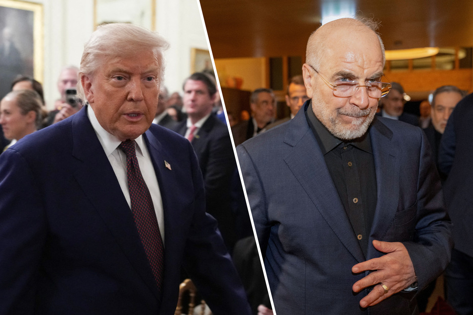 Iran's top negotiator Mohammad Bagher Ghalibaf (r.) slammed President Trump's latest threats against Tehran.