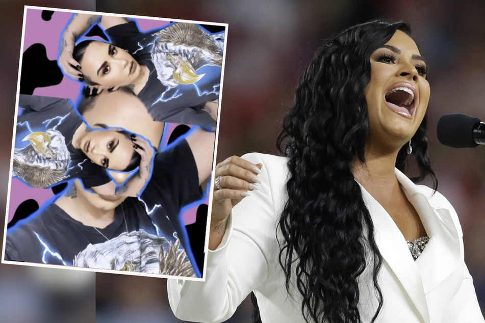 Demi Lovato returns from rehab with a new 'do